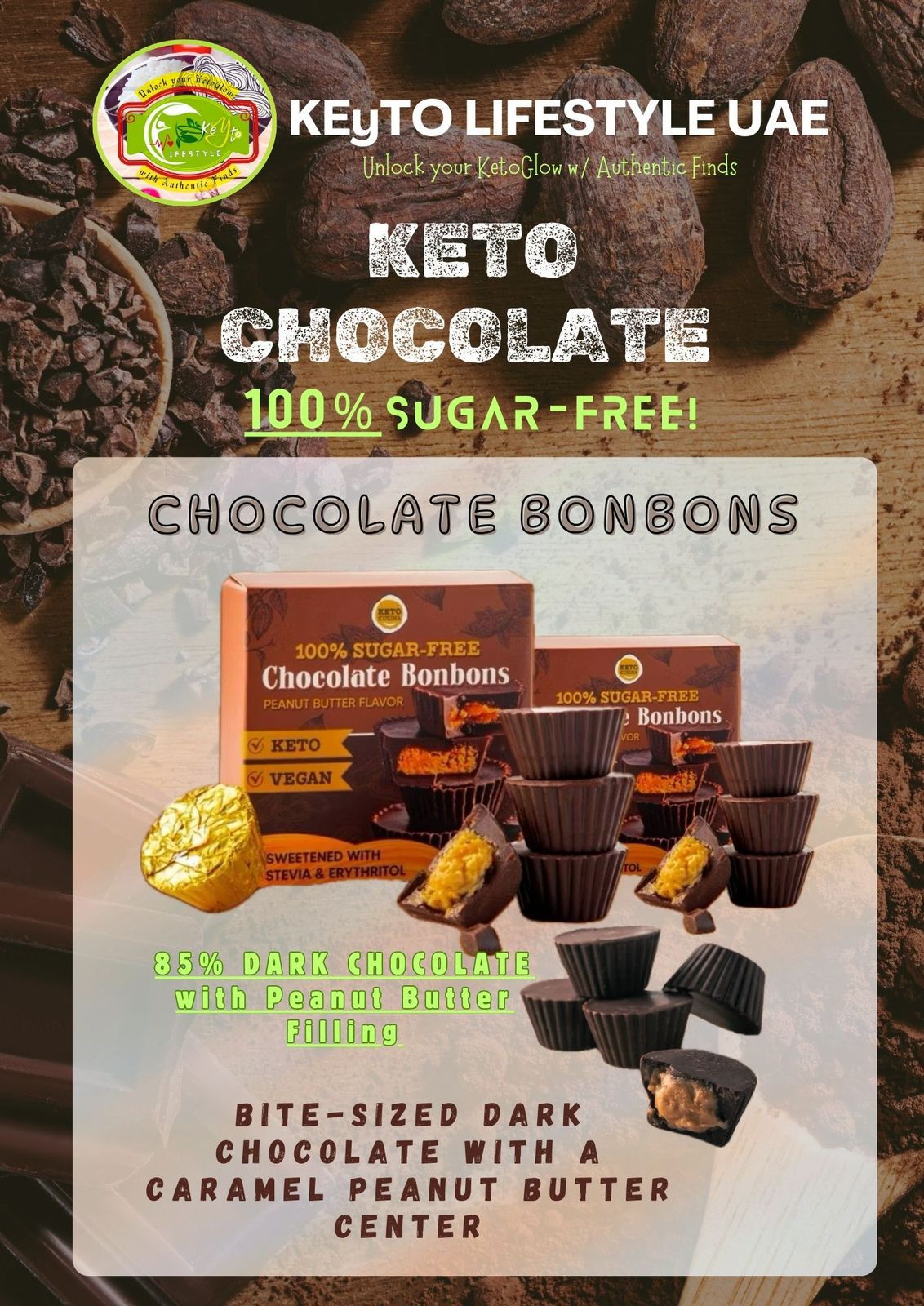 100% Sugar-free Keto Chocolate BonBons