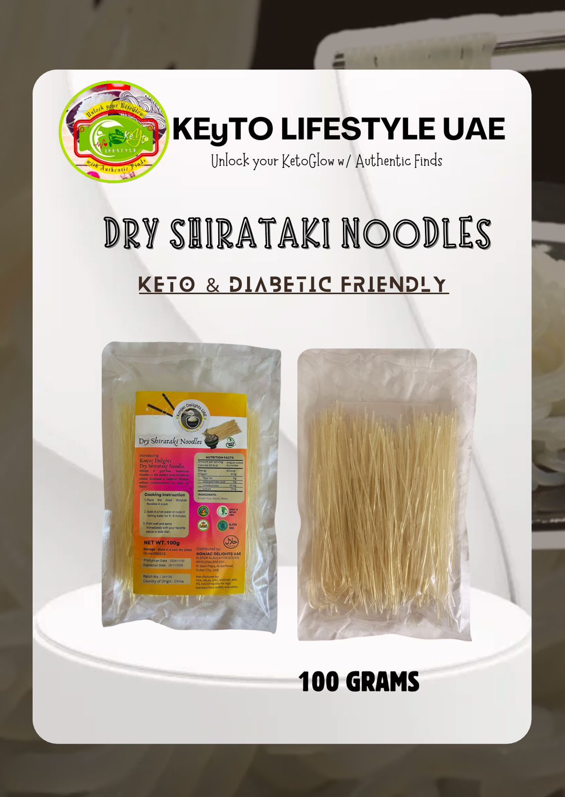 Dry Shirataki Noodles